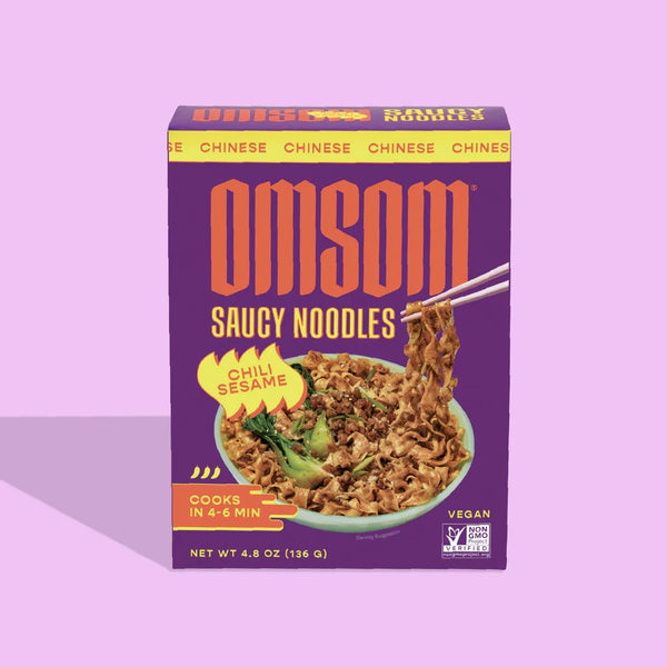 Omsom saucy noodles chili sesame