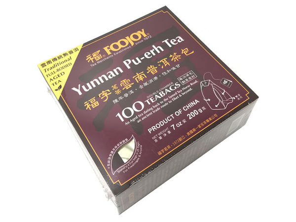 Foojoy yunnan pu-erh tea- 100 teabags