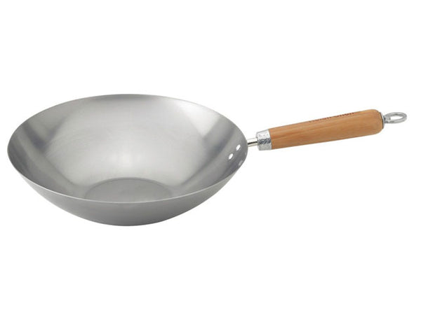 Steel stir fry pan-12 in