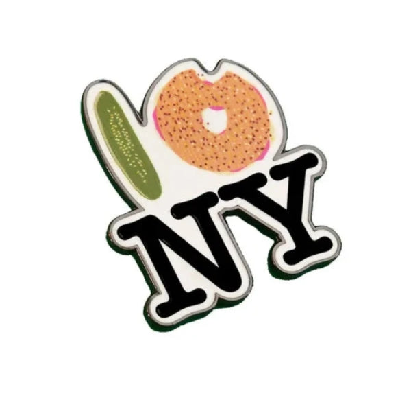 Pickle Bagel NY Enamel Pin