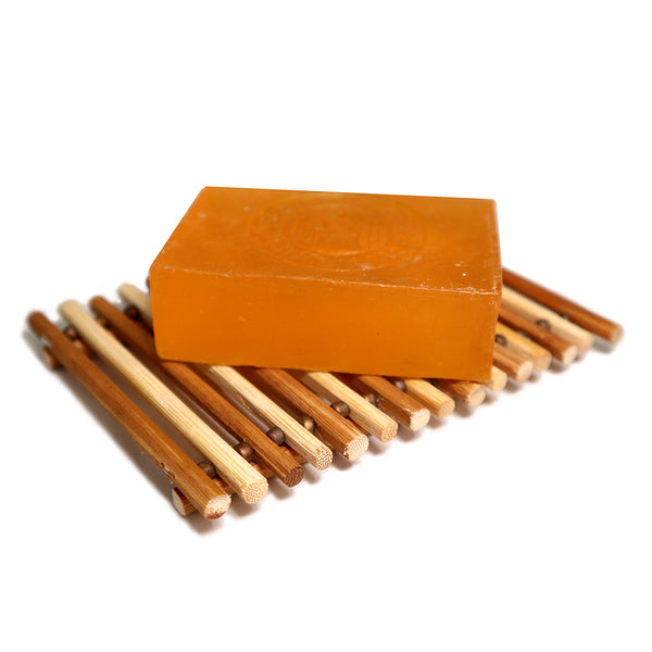 Chopstick soap dish at angle