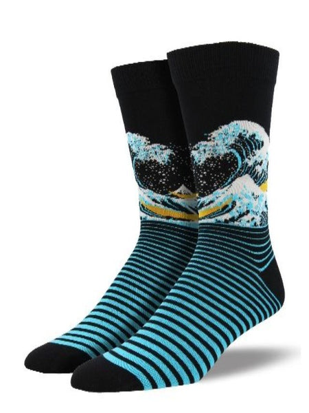 Socks with beautiful design inspired by The Great Wave