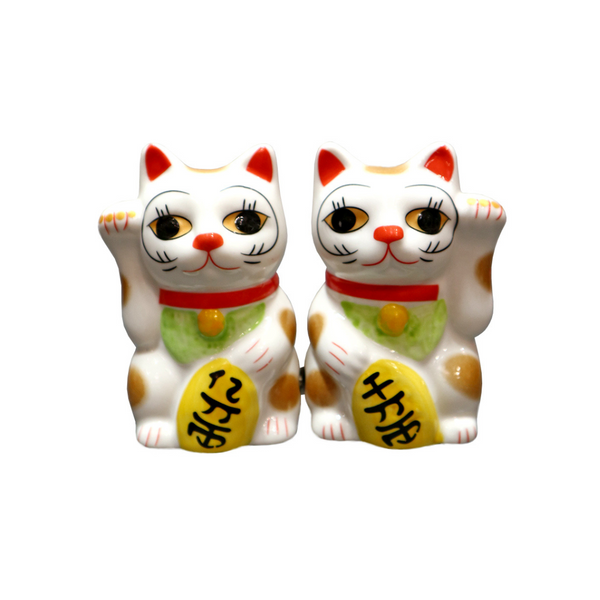 Magnetic Salt and Pepper Shakers - Lucky Cats