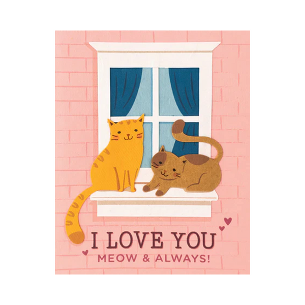 Good paper's "meow and always" card